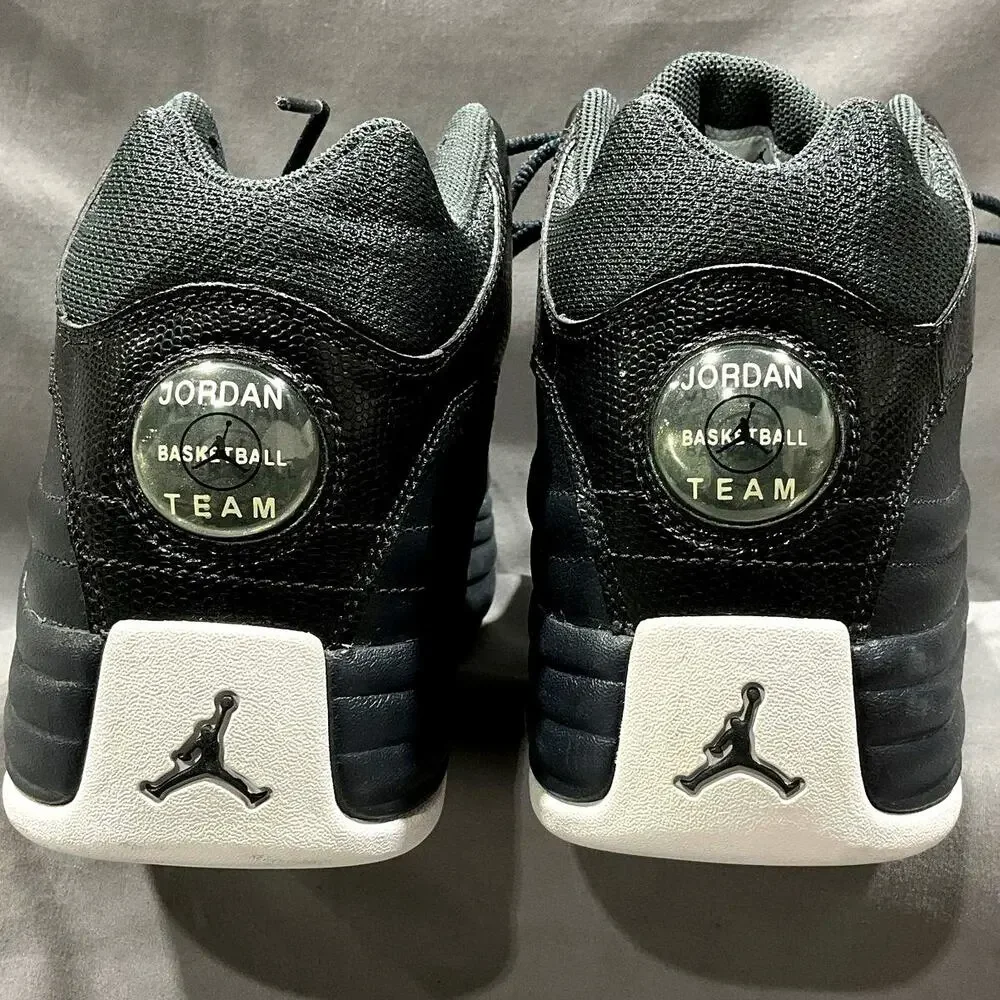 Men's Sz 12 NIKE JORDAN Jumpman Team 1 Black Anthracite Basketball Sneakers EUC